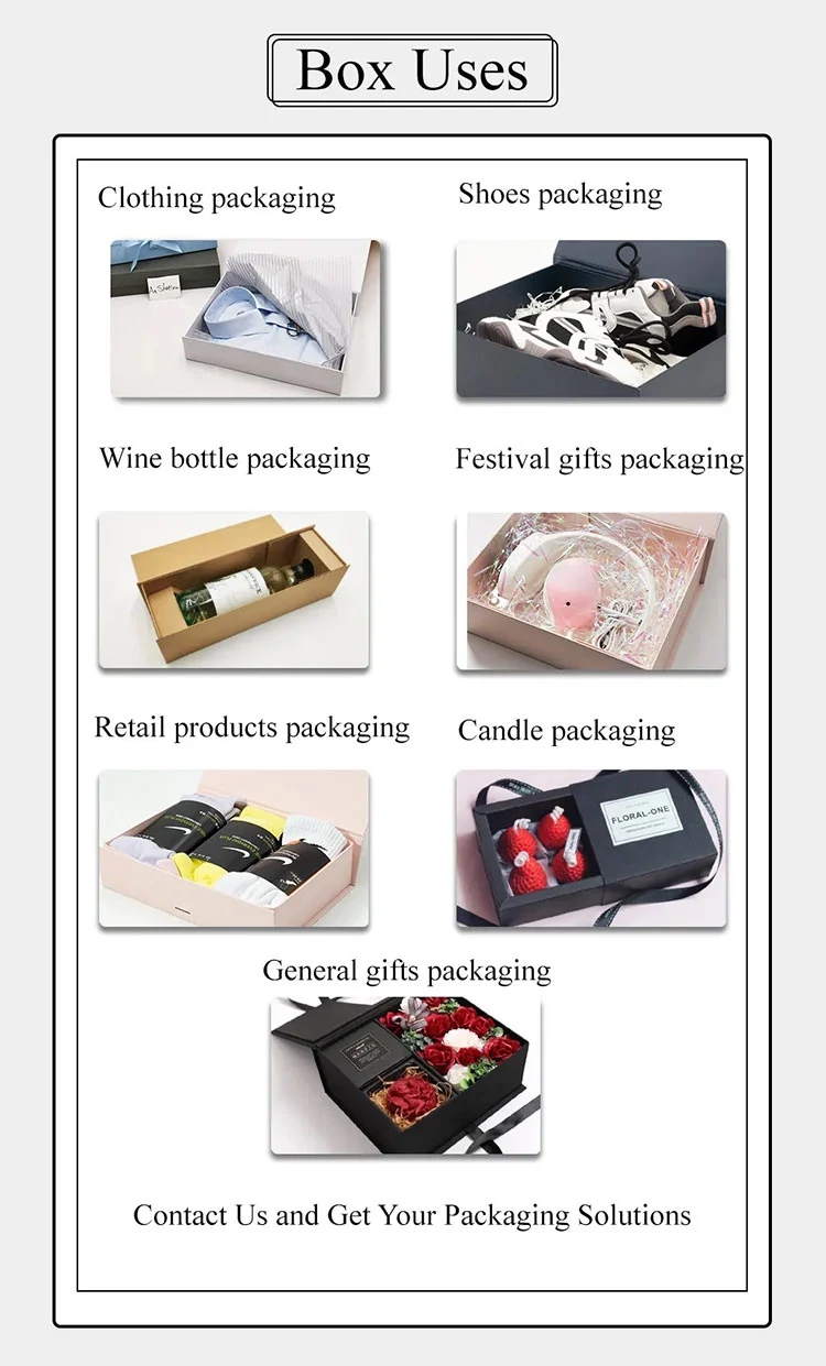 Deep Multiple Colors Luxury Rigid Cardboard Magnetic Closure Lid Gift Boxes