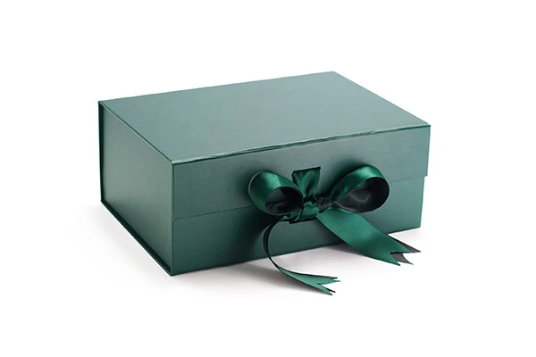 Luxury Rigid Magnetic Closure Gift Box With Dual Ribbons Luxury Rigid Magnetic Closure Gift Box With Dual Ribbons